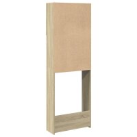 vidaXL Waschmaschinenschrank Sonoma-Eiche 64x25,5x190 cm Holzwerkstoff