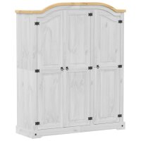 vidaXL Kleiderschrank Corona Weiß 151,5x52x186 cm...