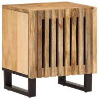 vidaXL Nachttische 2 Stk. 40x34x46 cm Raues Mangoholz