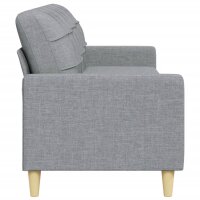 vidaXL 3-Sitzer-Sofa Hellgrau 210 cm Stoff