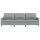 vidaXL 3-Sitzer-Sofa Hellgrau 210 cm Stoff