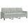 vidaXL 3-Sitzer-Sofa Hellgrau 180 cm Samt