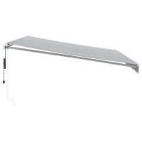vidaXL Markise Automatisch Anthrazit & Weiß 450x350 cm