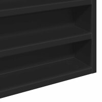 vidaXL Vitrinenschrank Schwarz 100x8,5x58 cm Holzwerkstoff