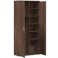 vidaXL Highboard Braun Eichen-Optik 80x35x180 cm Holzwerkstoff