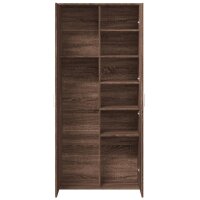 vidaXL Highboard Braun Eichen-Optik 80x35x180 cm Holzwerkstoff