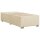 vidaXL Boxspringbett mit Matratze Creme 100x200 cm Stoff