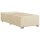 vidaXL Boxspringbett mit Matratze Creme 90x200 cm Stoff