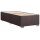 vidaXL Boxspringbett mit Matratze Dunkelbraun 100x200 cm Stoff