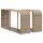 vidaXL 11-tlg. Garten-Sofagarnitur mit Kissen Beige Poly Rattan