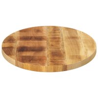 vidaXL Tischplatte 120x50x2,5 cm Oval Massivholz Mango