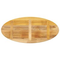 vidaXL Tischplatte 120x50x2,5 cm Oval Massivholz Mango