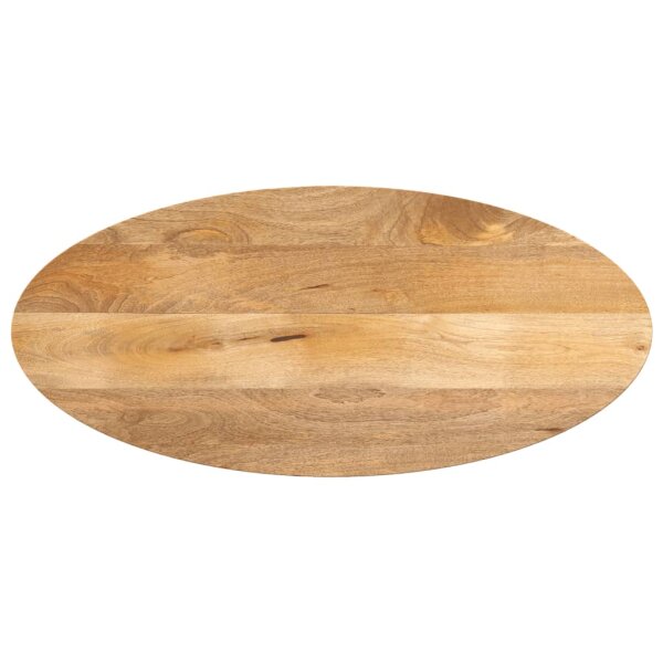 vidaXL Tischplatte 90x40x2,5 cm Oval Massivholz Mango