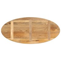 vidaXL Tischplatte 90x40x2,5 cm Oval Massivholz Mango