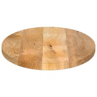 vidaXL Tischplatte 140x50x2,5 cm Oval Massivholz Mango