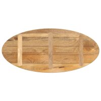 vidaXL Tischplatte 140x50x2,5 cm Oval Massivholz Mango