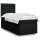 vidaXL Boxspringbett mit Matratze Schwarz 90x190 cm Stoff