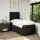 vidaXL Boxspringbett mit Matratze Schwarz 90x200 cm Stoff