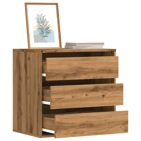 vidaXL Kommode Artisan-Eiche 60x41x58 cm Holzwerkstoff