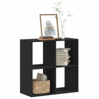 vidaXL B&uuml;cherregal Schwarz 68,5x32x68,5 cm Holzwerkstoff