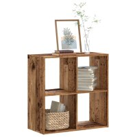 vidaXL B&uuml;cherregal Altholz-Optik 68,5x32x68,5 cm Holzwerkstoff