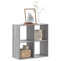 vidaXL B&uuml;cherregal Grau Sonoma 68,5x32x68,5 cm Holzwerkstoff