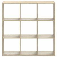 vidaXL B&uuml;cherregal Sonoma-Eiche 102x32x102 cm Holzwerkstoff