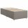 vidaXL Boxspringbett mit Matratze Taupe 90x200 cm Stoff