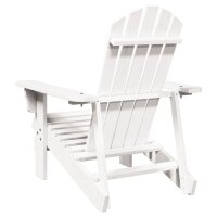 vidaXL Adirondack-Stuhl Wei&szlig; 69x85x90,5 cm Massivholz Tanne