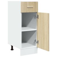 vidaXL Schubunterschrank Sonoma-Eiche 30x46x81,5 cm Holzwerkstoff