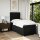 vidaXL Boxspringbett mit Matratze Schwarz 100x200 cm Stoff