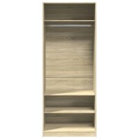 vidaXL Kleiderschrank Sonoma-Eiche 80x50x200 cm Holzwerkstoff