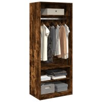 vidaXL Kleiderschrank R&auml;uchereiche 80x50x200 cm Holzwerkstoffs