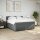 vidaXL Boxspringbett mit Matratze Dunkelgrau 200x200 cm Stoff