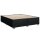 vidaXL Boxspringbett mit Matratze Schwarz 200x200 cm Stoff