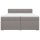 vidaXL Boxspringbett mit Matratze Taupe 200x200 cm Stoff