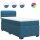 vidaXL Boxspringbett mit Matratze Blau 100x200 cm Samt