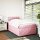 vidaXL Boxspringbett mit Matratze Rosa 120x200 cm Samt