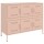 vidaXL Sideboard Rosa 100,5x39x79 cm Kaltgewalzter Stahl