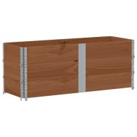 vidaXL Paletten-Aufsatzrahmen 3 Stk. Braun 150x50 cm...