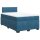 vidaXL Boxspringbett mit Matratze Blau 120x200 cm Samt