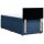 vidaXL Boxspringbett mit Matratze Blau 90x200 cm Stoff