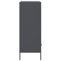 vidaXL Highboard Anthrazit 68x39x101,5 cm Kaltgewalzter Stahl