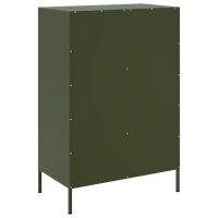 vidaXL Highboard Olivgr&uuml;n 68x39x101,5 cm Kaltgewalzter Stahls