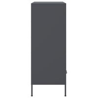 vidaXL Highboard Anthrazit 68x39x101,5 cm Kaltgewalzter Stahl