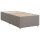 vidaXL Boxspringbett mit Matratze Taupe 100x200 cm Stoff