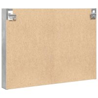 vidaXL Vitrinenschrank Betongrau 80x8,5x58 cm Holzwerkstoff