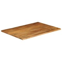 vidaXL Tischplatte mit Baumkante 100x80x2,5 cm Massivholz Mango