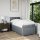 vidaXL Boxspringbett mit Matratze Hellgrau 90x190 cm Stoff