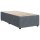 vidaXL Boxspringbett mit Matratze Dunkelgrau 80x200 cm Samt